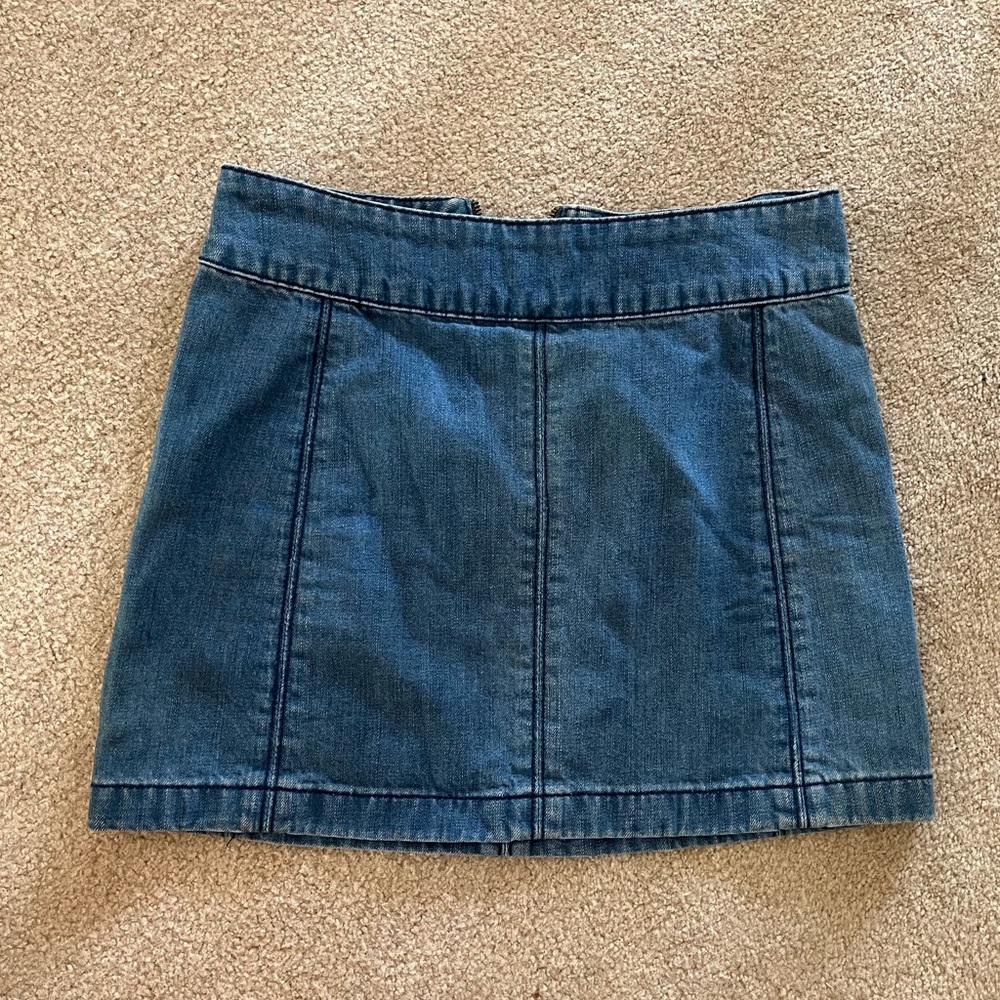 We the Free Denim Modern Femme Mini Skirt - Worn Twice